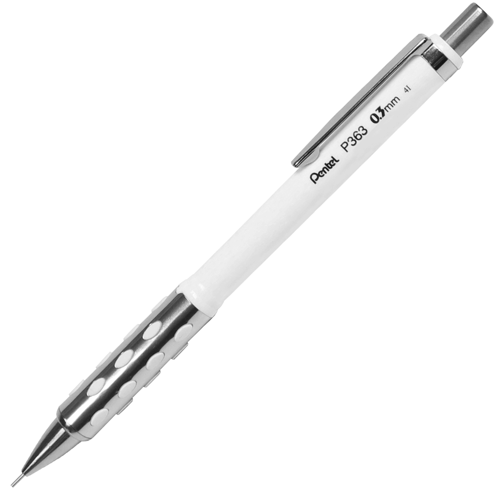 Lapiseira Pentel 0.3mm P363-W Branca